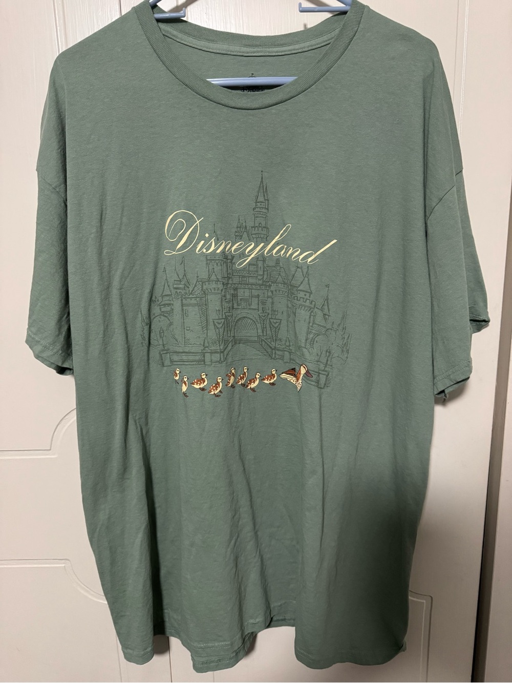 Disneyland Ducks Sage Green Graphic Tee